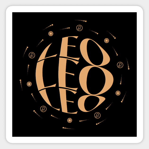 Leo ZODIAC ASTROLOGY Sticker by nanaminhae